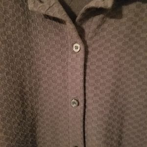 Brown blazer/cardigan button down with Collar Size Medium